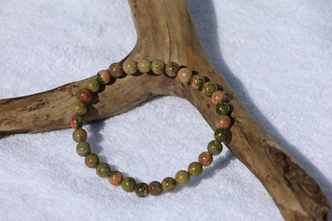 Bracelet Unakite-Epidote
