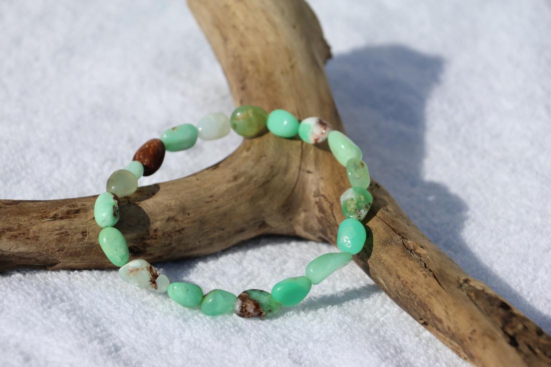 Bracelet Chrysoprase verte
